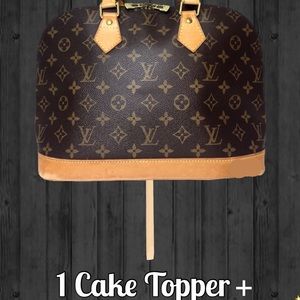 Cake Topper + Cupcake Toppers, + Birthday Banners in Cardboard shine material